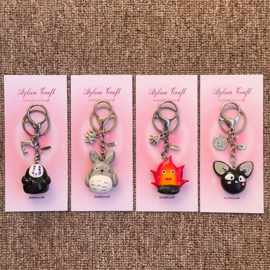 bagcharm ghibli lucu keychain ghibli studio