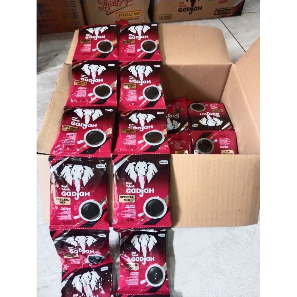 Kopi Gajah Special Mix 23gr Coffee Kartonan ( 1 dus isi 12rtg)
