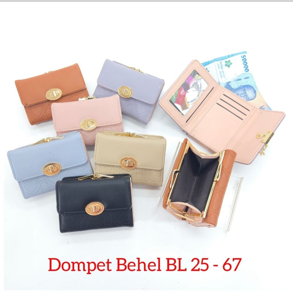 Dompet Behel Lipat Wanita Korean Fashion