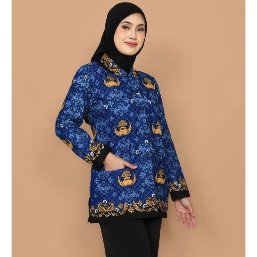 BAJU KORPRI PRIA WANITA TERBARU SIZE S M L XL XXL 4L 5L JUMBO SUDAH DI LAPISI FURING