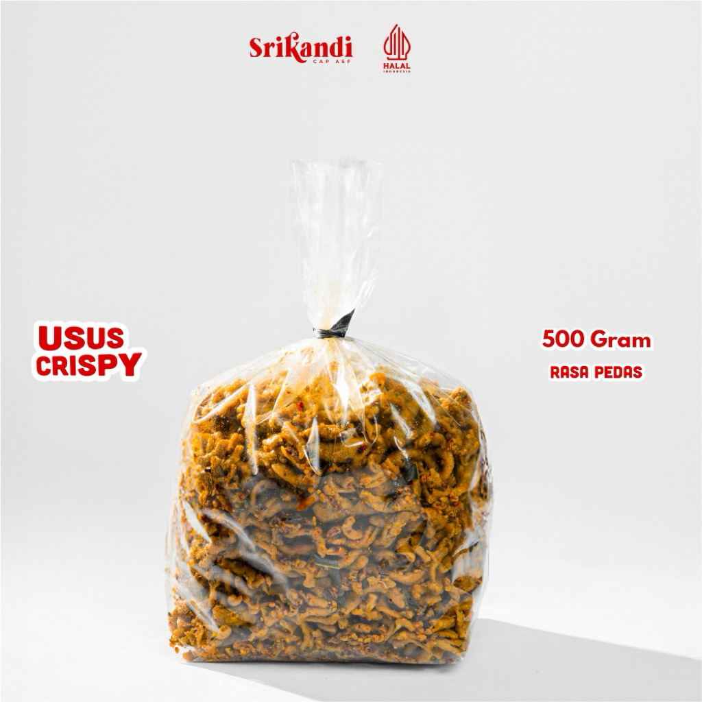 

Keripik Usus 500 GR Pedas Daun Jeruk / 500 GR Usus Crispy Ayam Daun Jeruk Kripik