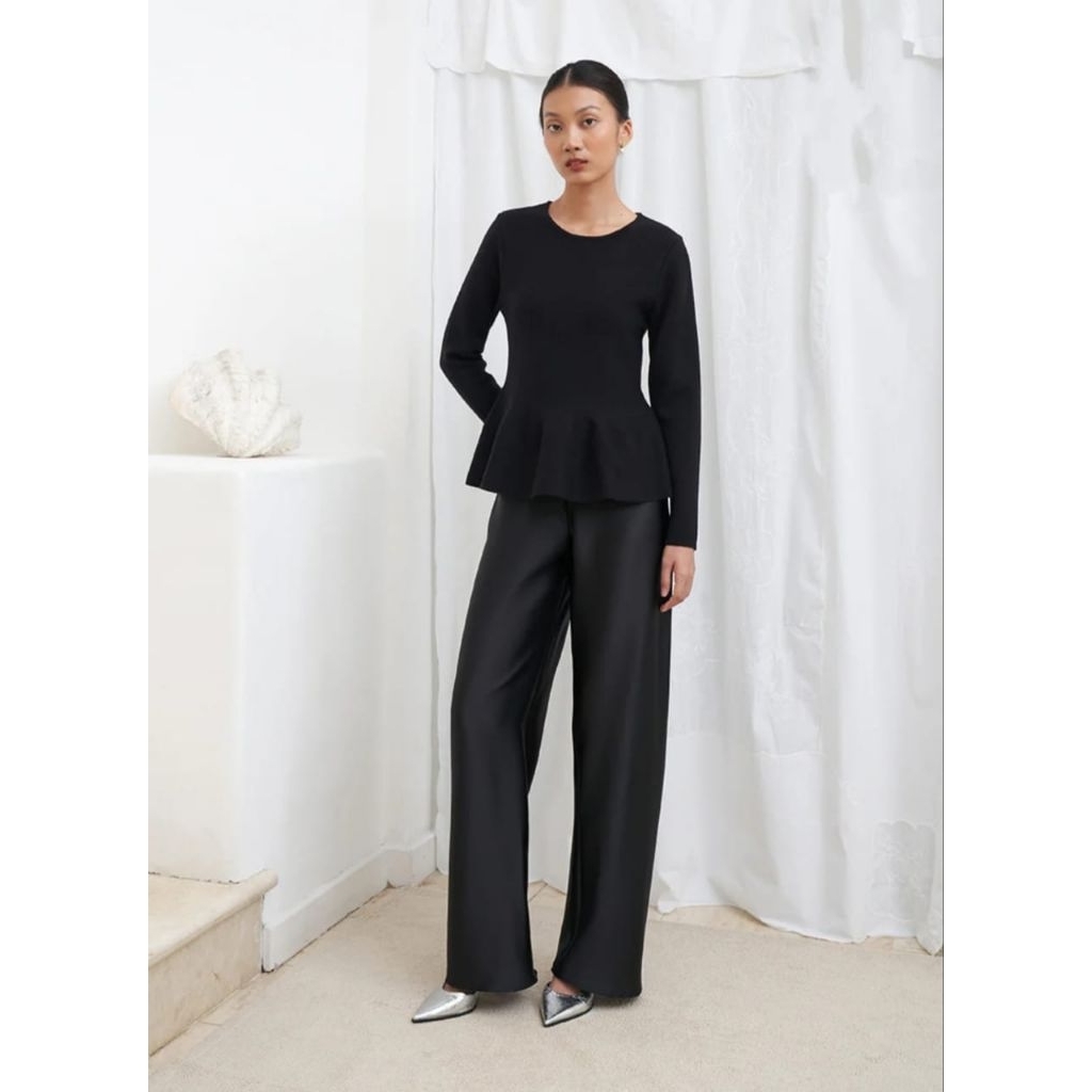 PL Duma Josette peplum top black