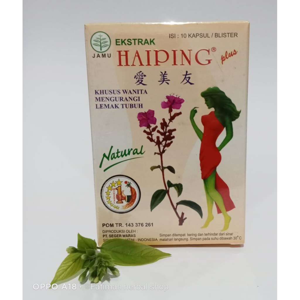 

Jamu Haiping kapsul kemasan pack isi 10kapsul/Blister