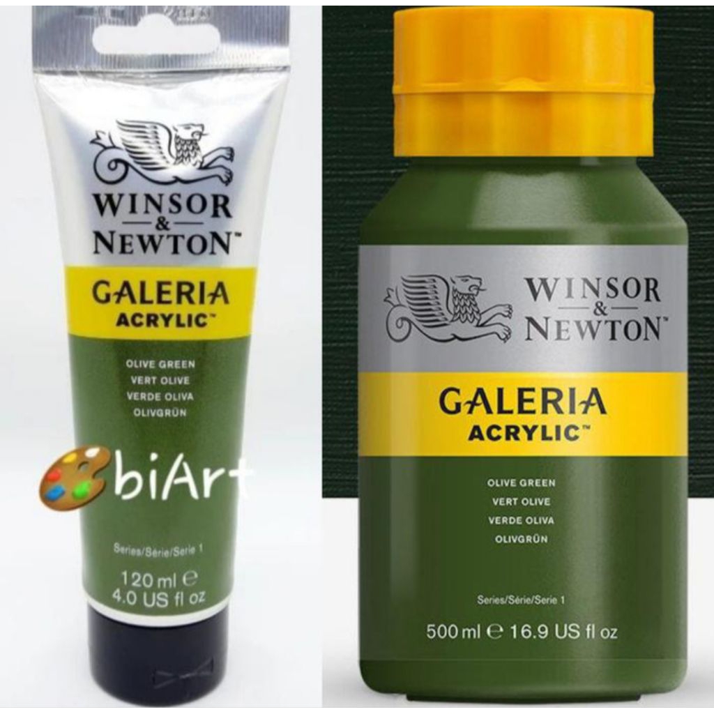

Galeria Acrylic Colour 500ml / 120ml Olive Green Winsor & Newton