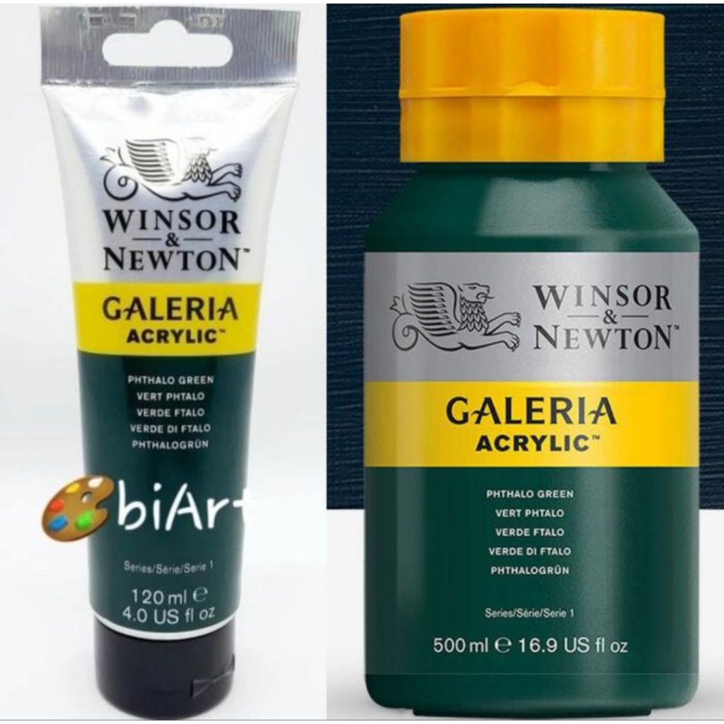 

Galeria Acrylic Colour 500ml / 120ml Phthalo Green Winsor & Newton