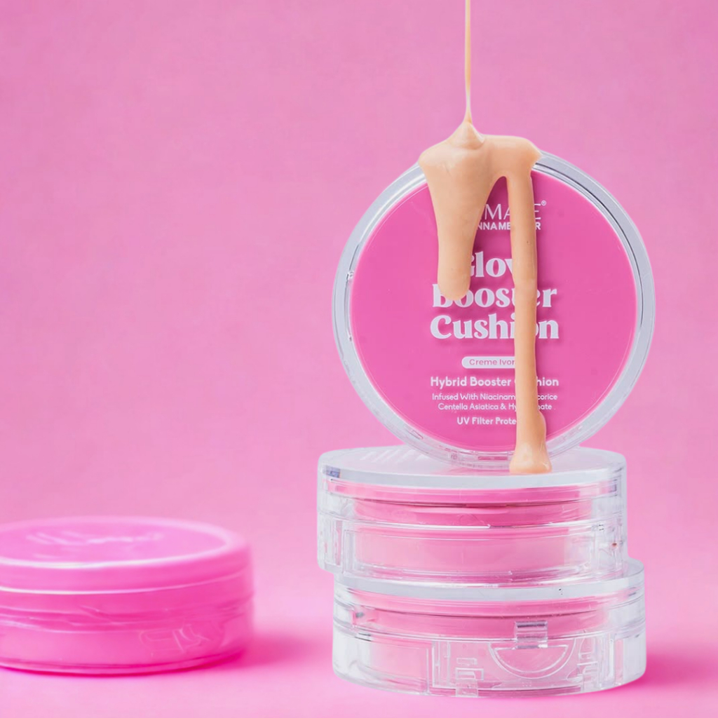 Bedak Cushion Foundation concealer Animate Glow Booster Chusion BB Cream Menghilangkan Flek Hitam