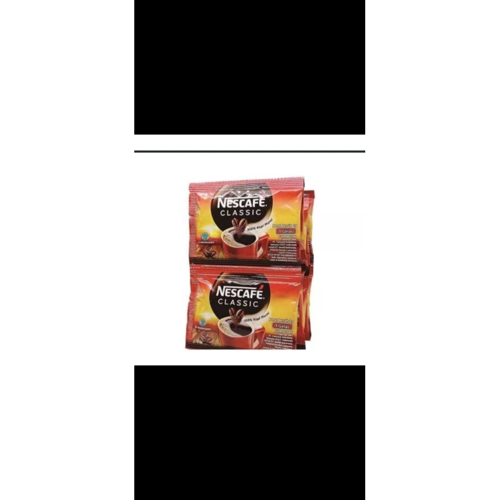 

Nescafe Classic 2Gr 1 Renteng isi 10 Pcs
