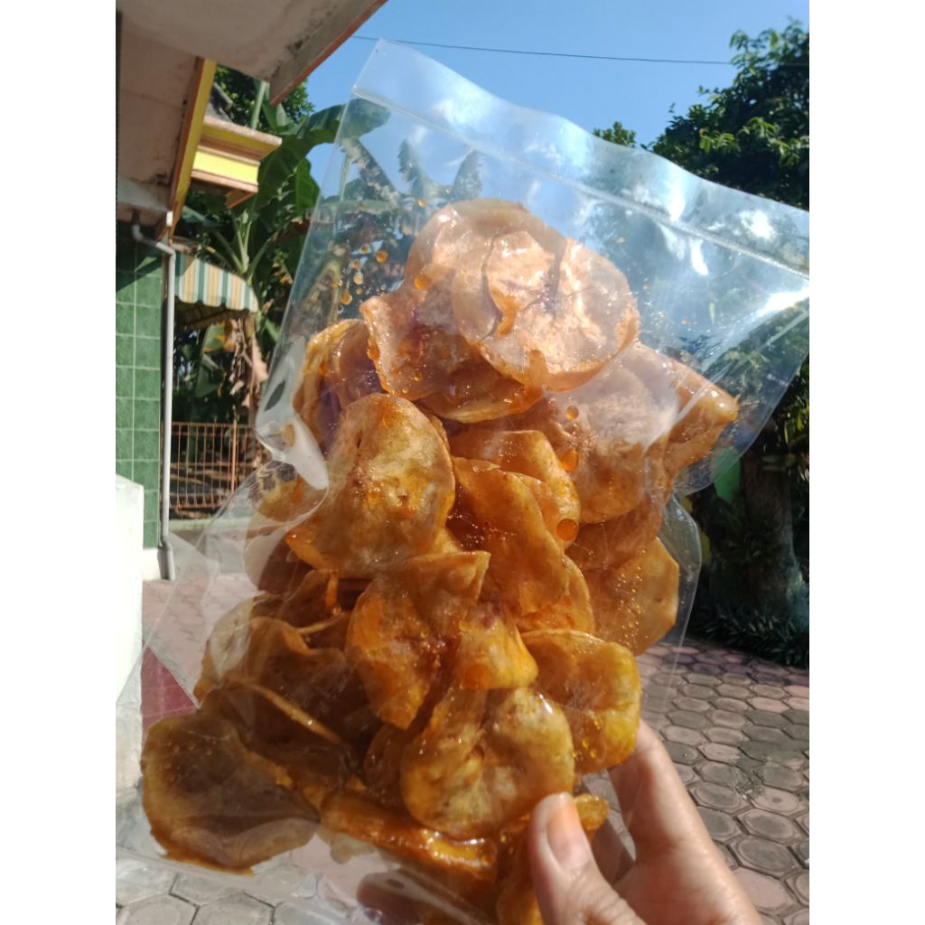 

Keripik pisang karamel