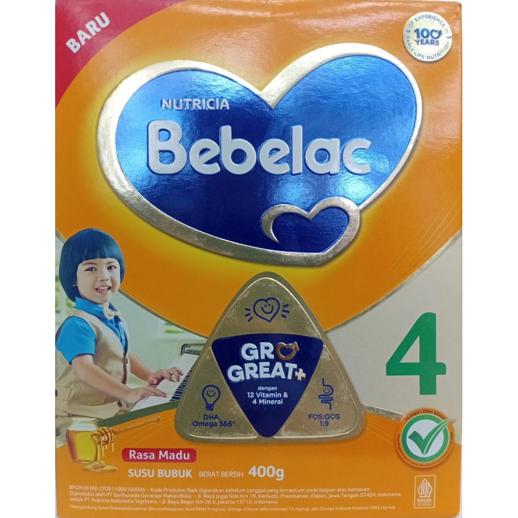 

BEBELAC 4 GREAT+ MADU 400gr