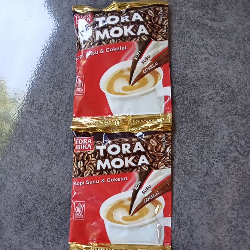 

Tora Moka Kopi Susu & Cokelat 1 renteng isi 10 Sachet