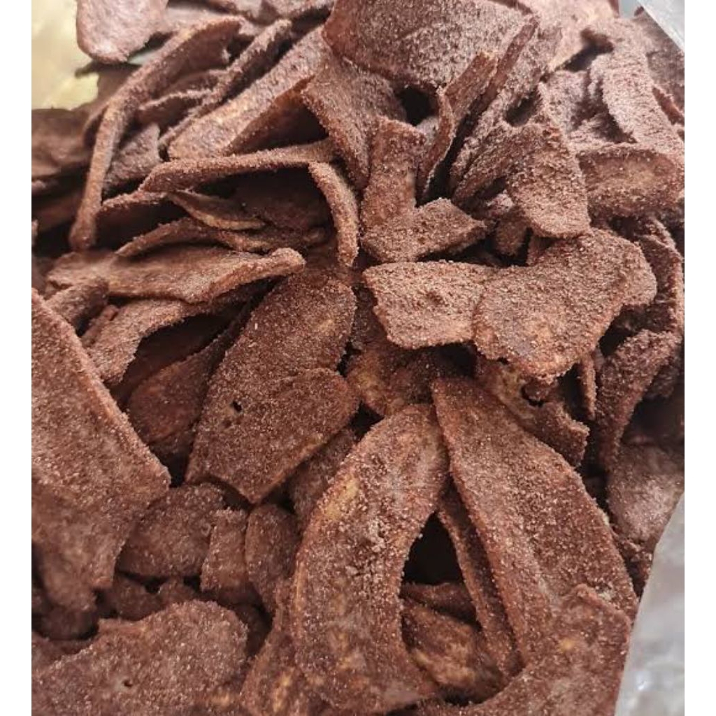 

keripik pisang cokelat bubuk