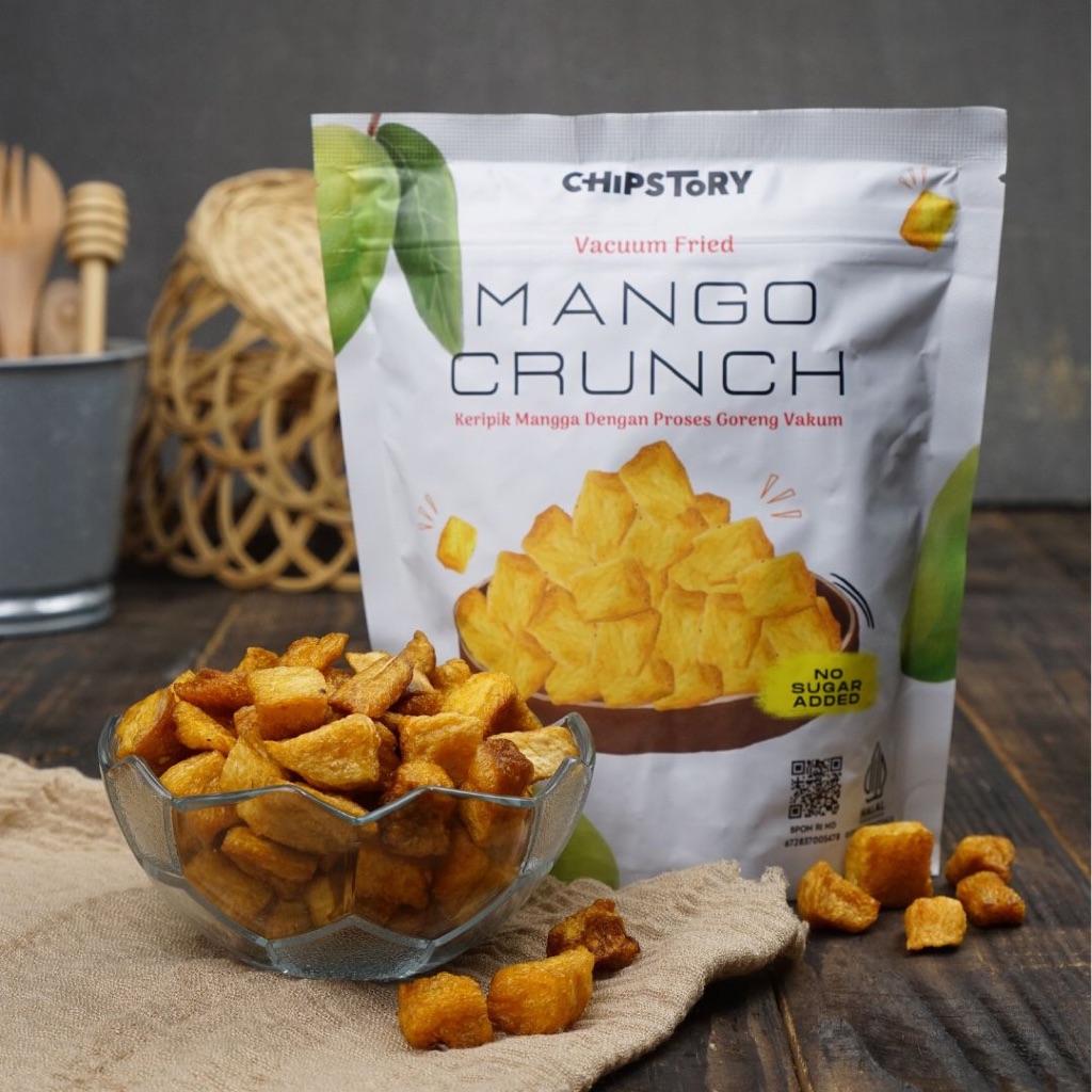 

Mango Crunch - Keripik Mangga Chipstory - Export Quality Super Crunchy - Gluten Free