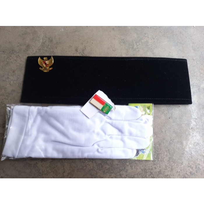 Set Paskibra Songkok Garuda Sarung Tangan LK