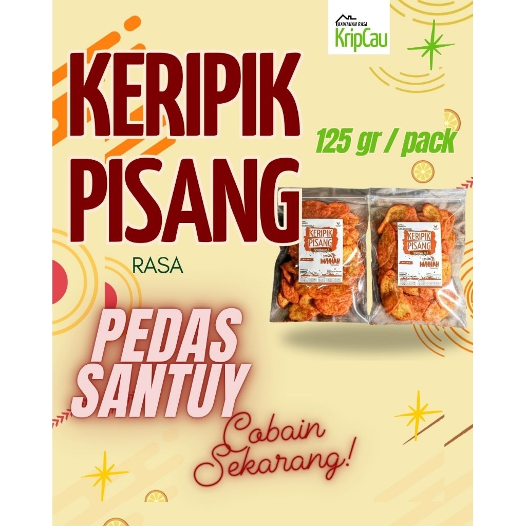 

125gr Keripik Pisang rasa Pedas santuy
