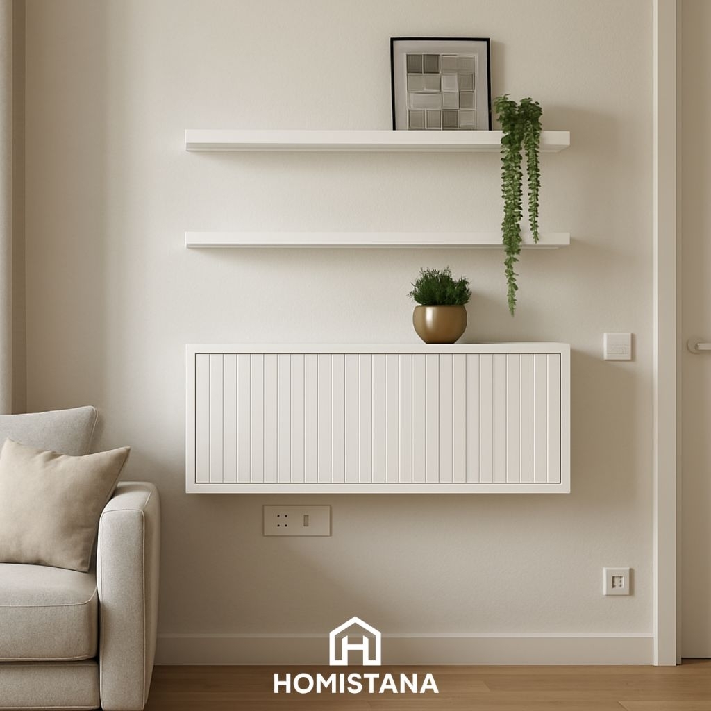 Homistana Meja Lipat Dinding Minimalis Modern – Meja Tempel Multifungsi Untuk Kerja / Belajar | Wall