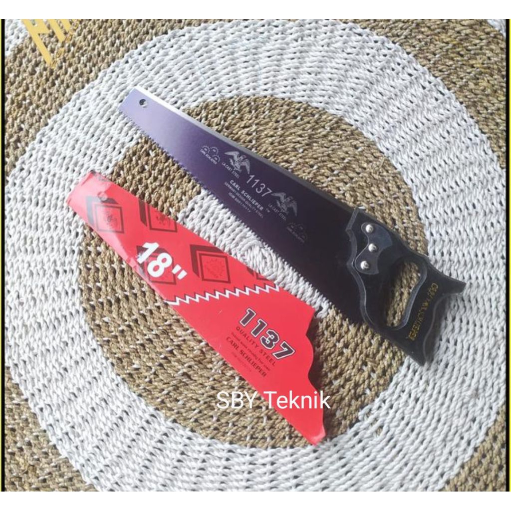 GERGAJI KAYU CAP MATA 18" /GERGAJI CAP MATA CARL SCHLIEPER/GERGAJI KAYU TJAP MATA