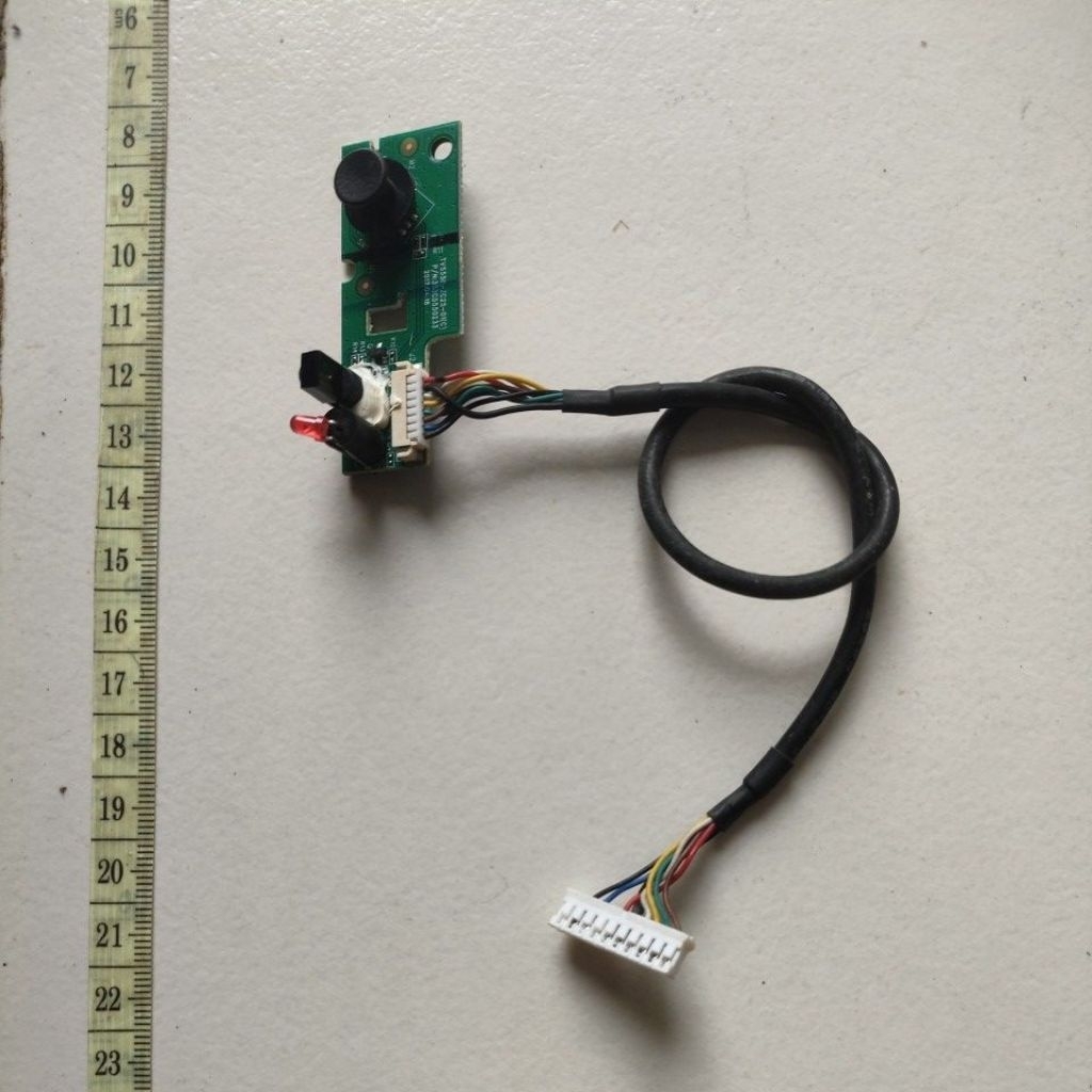 sensor remot + joystick tv aqua LE32AQT6100 copotan tv rusak panel