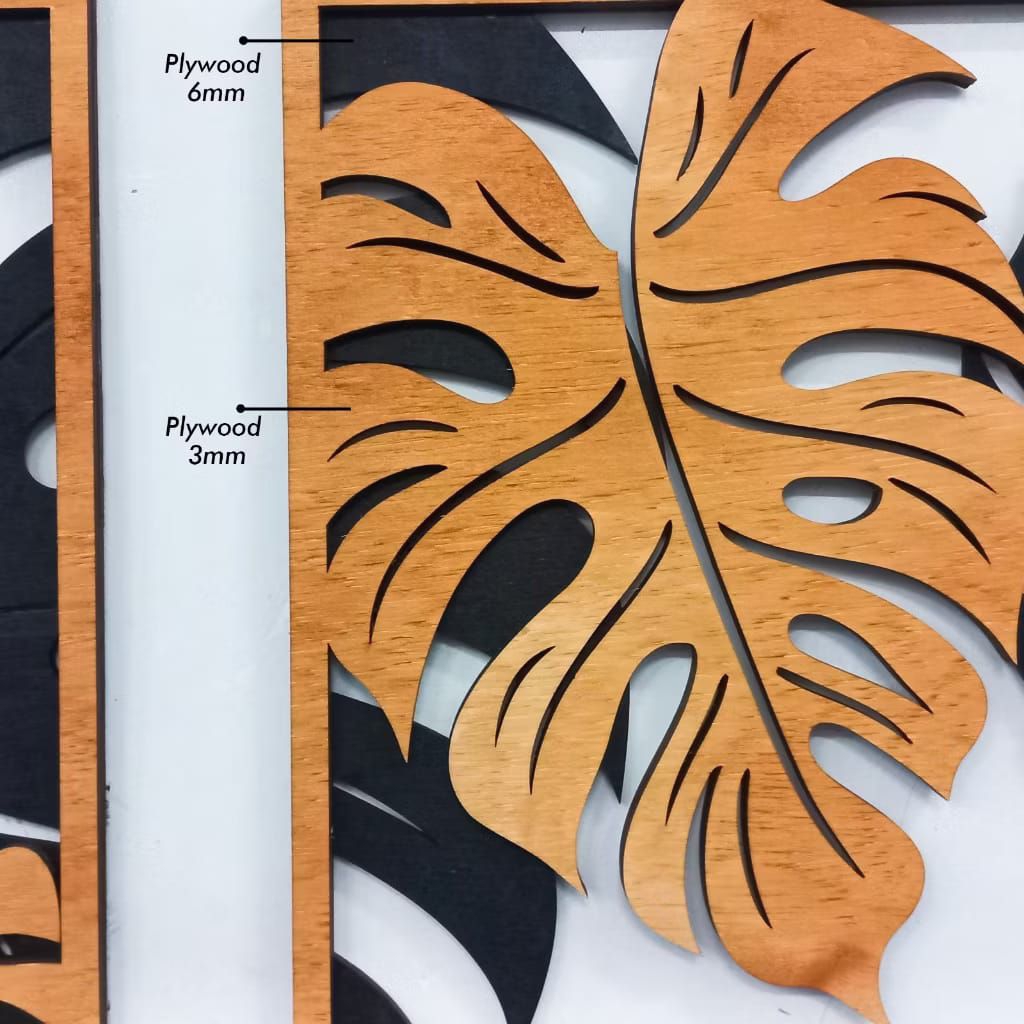 Hiasan/pajangan dinding aestetic laser cutting