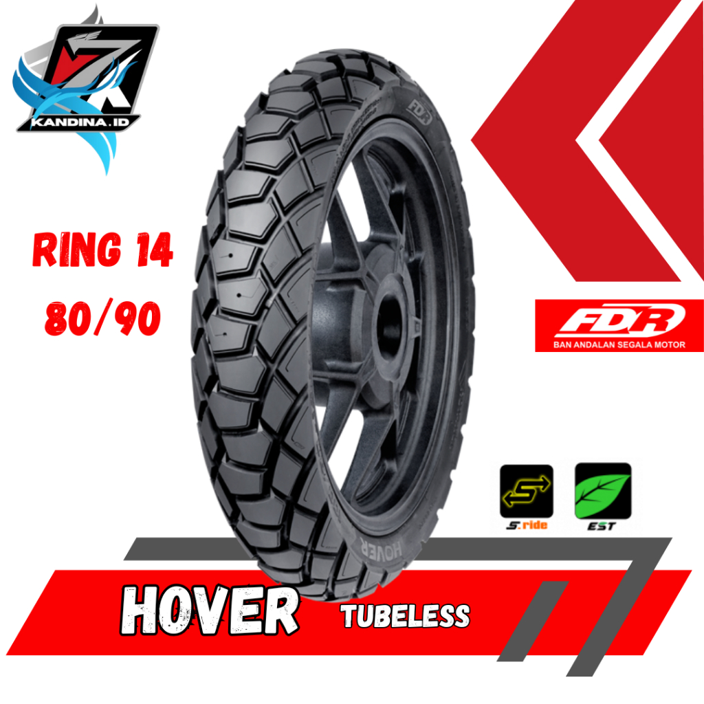 ban motor matic semi trail FDR Hover tubeless ring 14 ring free pentil