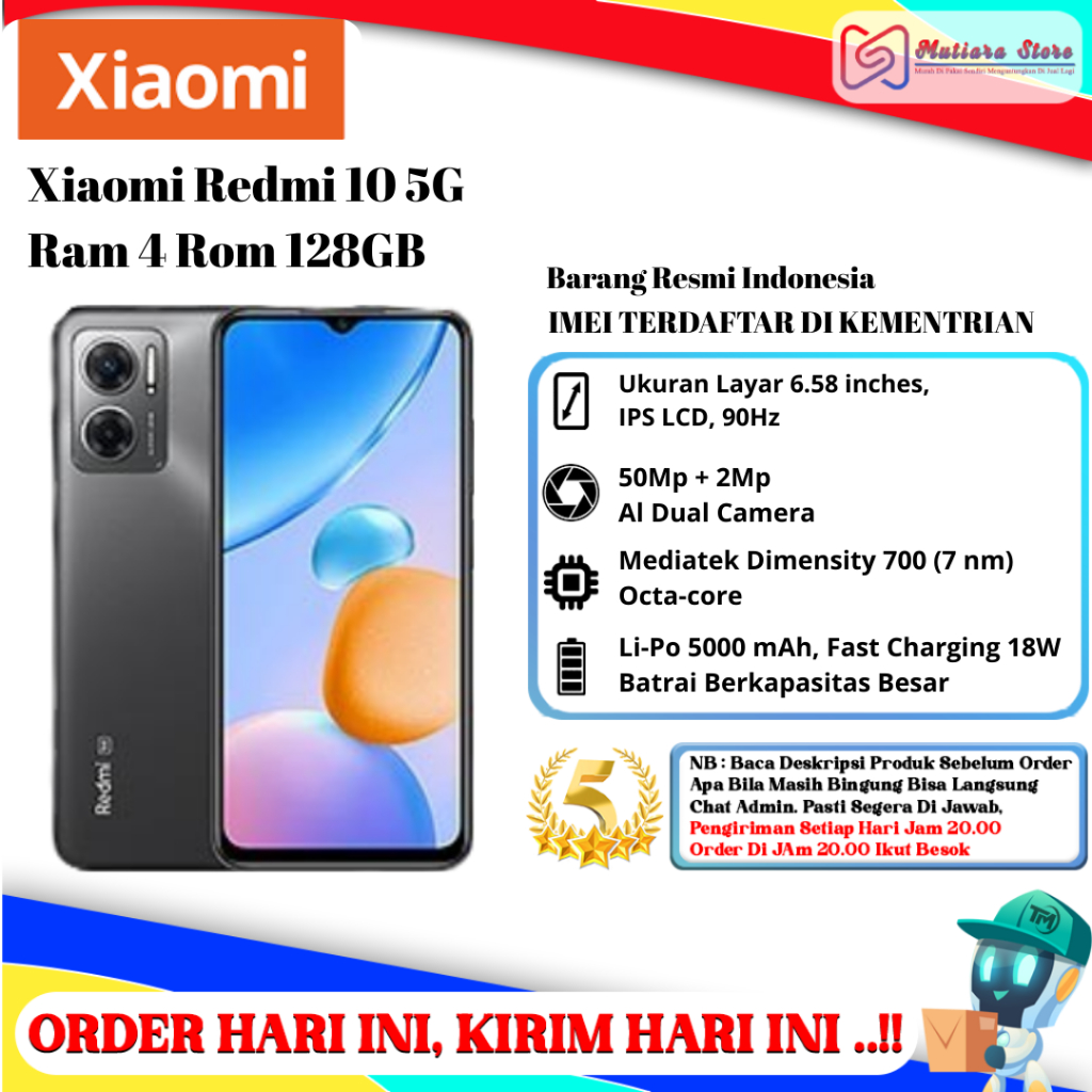 XIaomi Redmi 10 5G Ram 4GB / 6GB Rom 128GB