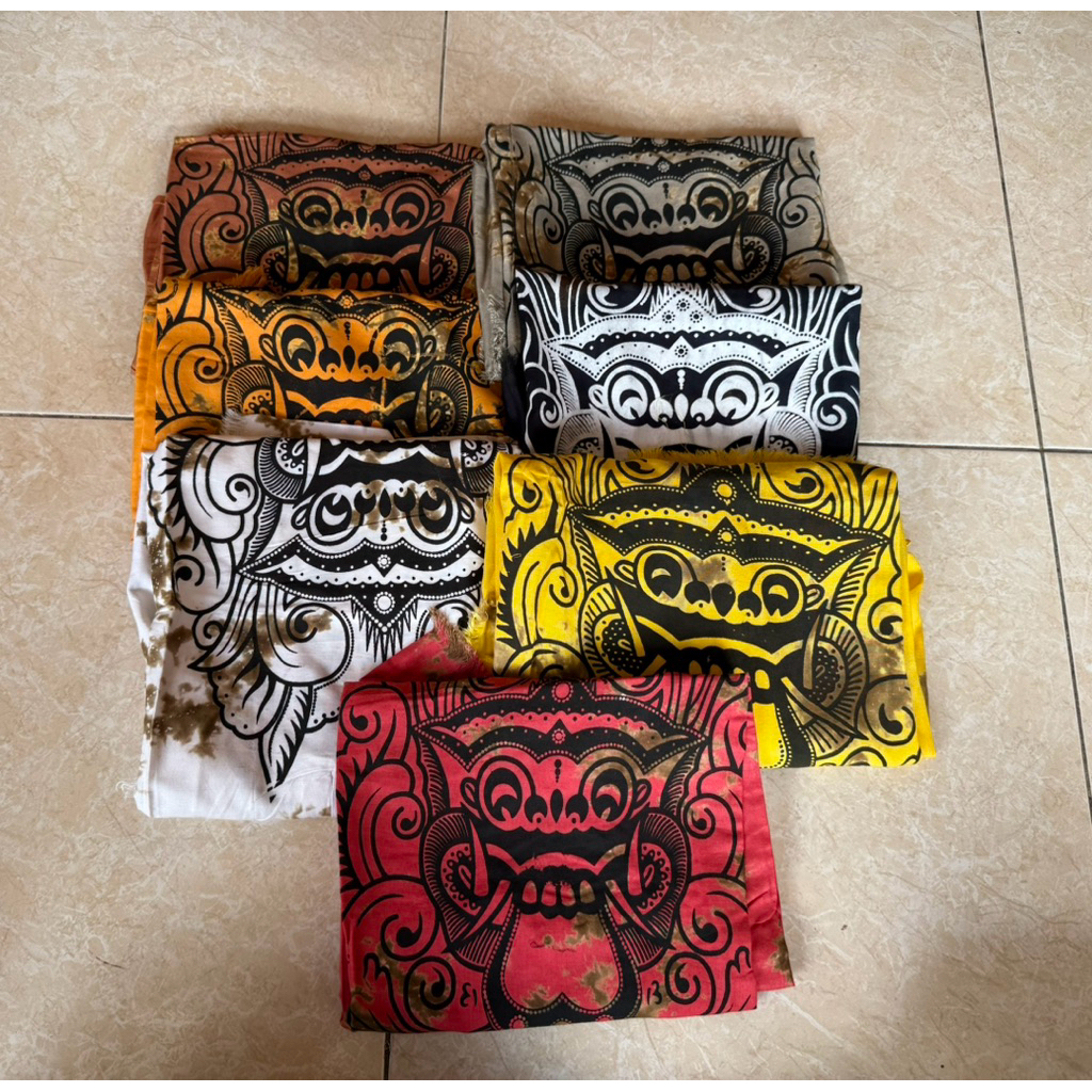 Baju barong Bali - Baju kain motif barong - Baju khas Bali - Oleh - oleh Bali - Baju barong khas Bal