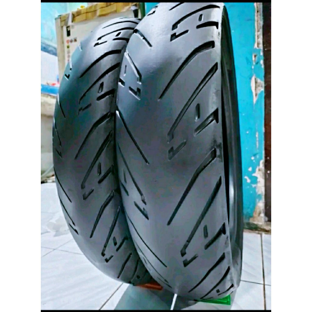 Sepasang Ban Tubeless Merk Aspira Premio Sportivo Ukuran 100/80&140&17