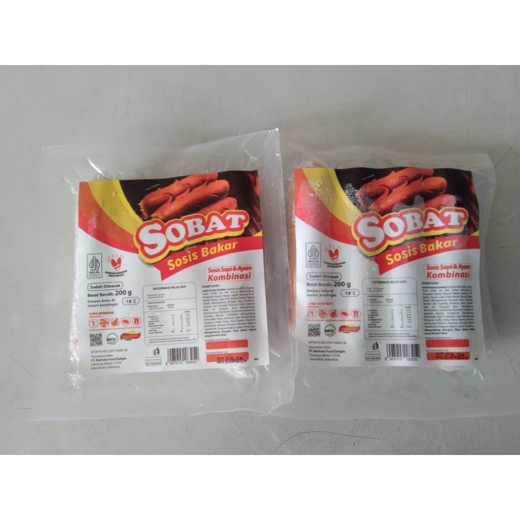 

Sobat (sosis bakar) sosis sapi kombinasi, 200g