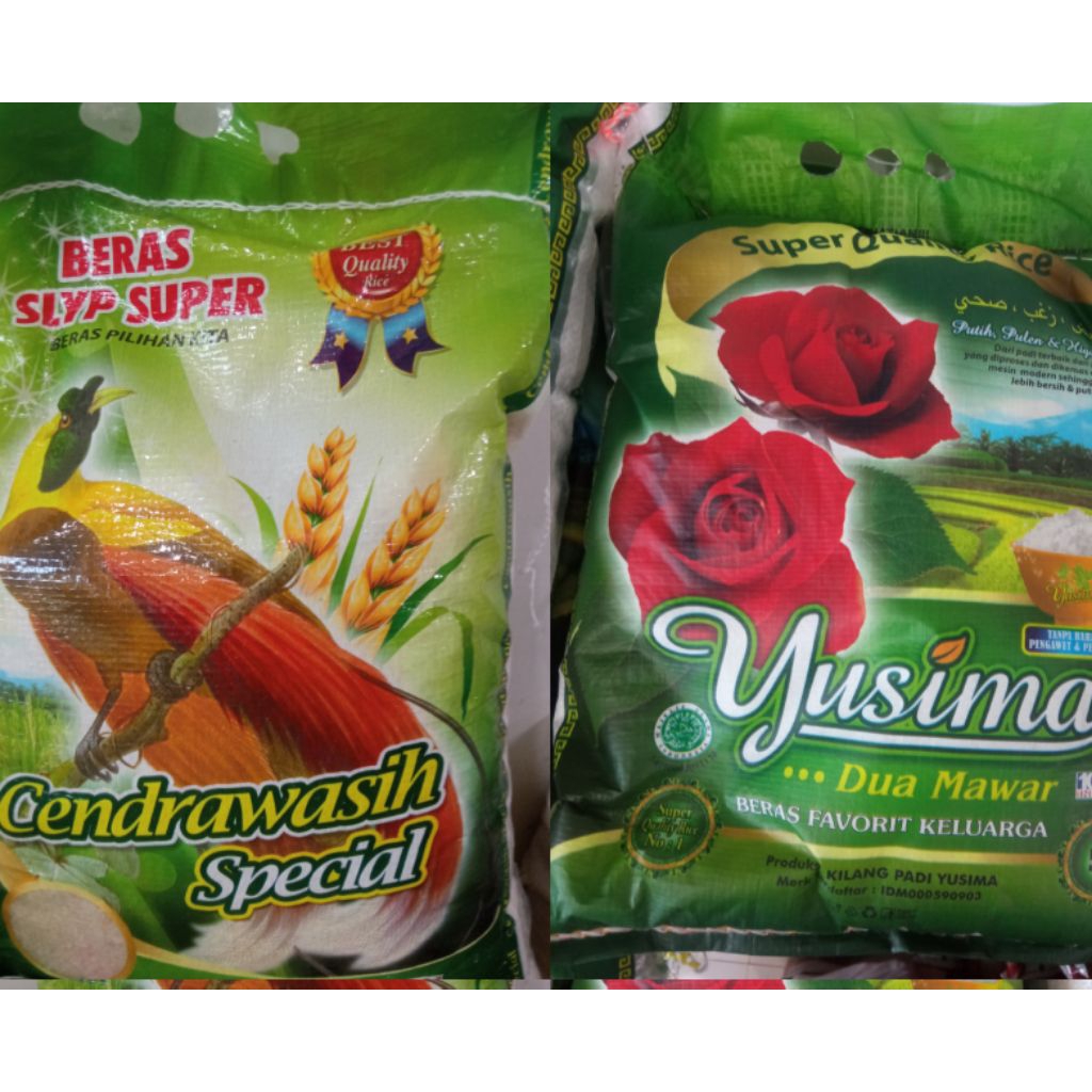 

Beras Super Quality produksi Aceh 5 kg | Beras Yusima dan Cendrawasih