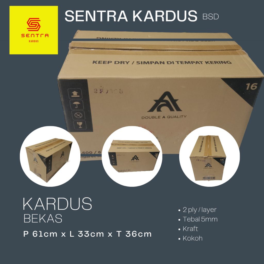 

Kardus Besar / Jumbo Untuk Pindahan / Packing P61 x L33 x T36
