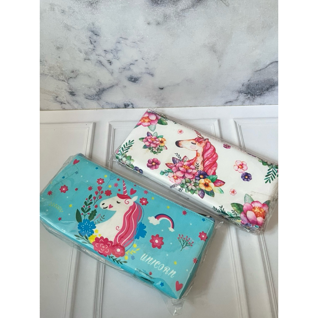 

Tempat Pensil Sekolah Anak Resleting Motif Lucu Karakter Unicorn BT21 Motif Hewan Lucu