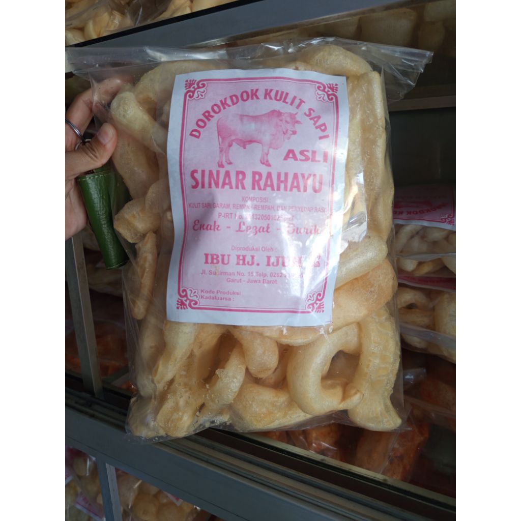 

Dorokdok kerupuk kulit enak gurih renyah kemasaran 110grm