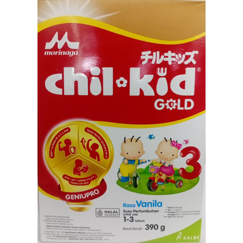

SUSU MORINAGA CHIL KID VANILA 1-3 TAHUN 390gr
