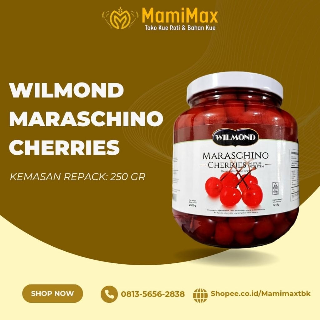 

WILMONS MARASCHINO CHERRIES CHERRY TANGKAI