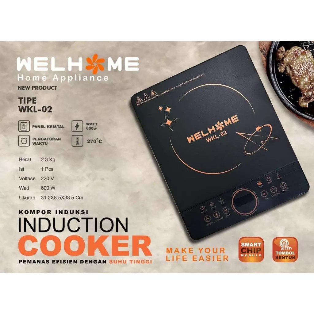 WELHOME Kompor Listrik Induksi WKL 03