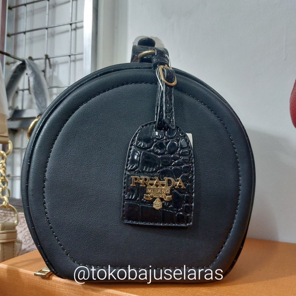Tas wanita bucket bag hitam tas wanita selempang mini