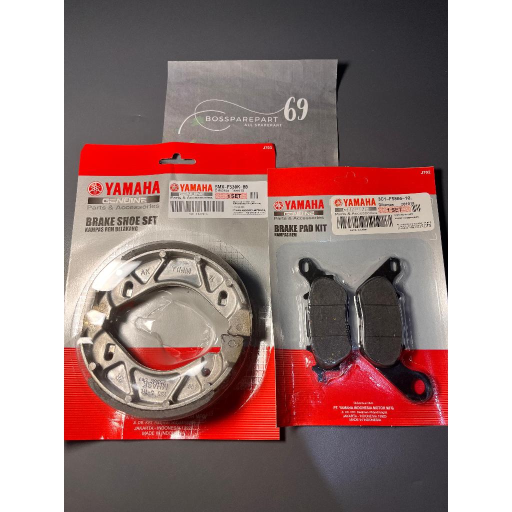 KAMPAS REM DEPAN Paket Kampas Rem Depan dan Belakang untuk Mio M3 Mio J Mio Sporty - Set Lengkap Gan