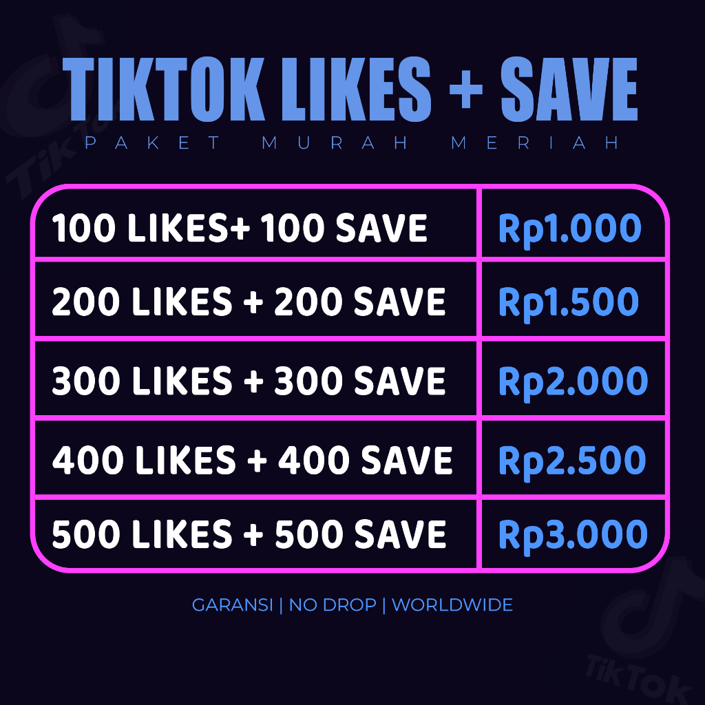 Like Tiktok.fyp Permanen / Like Tiktok Permanen Global World Wide / Penambah Like Tiktok