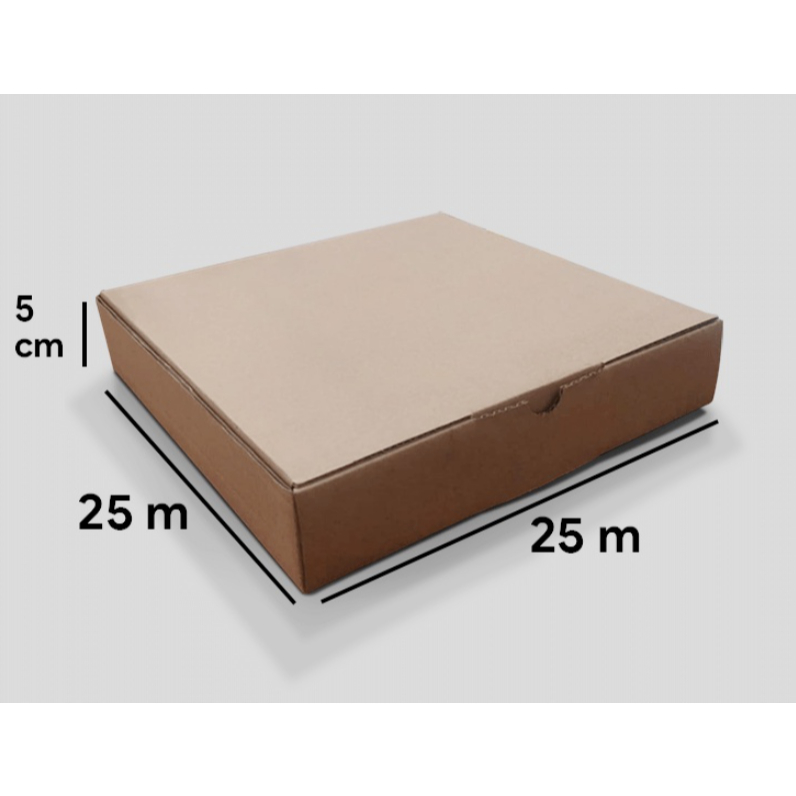

Kardus box packing DIE CUT 25x25x5 cm bahan B-flude 3mm DIE CUT PIZZA kardus box packing