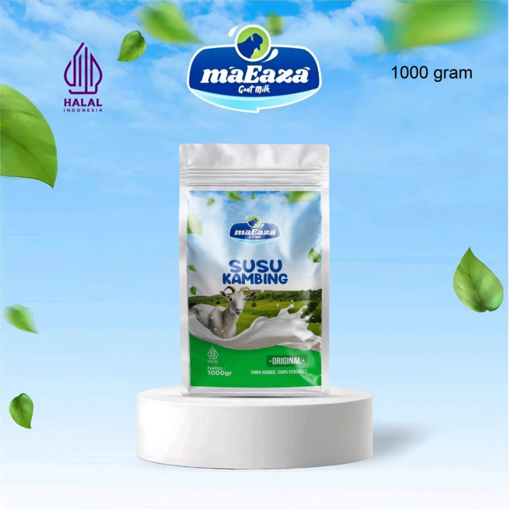 

MaEaza Susu Kambing Bubuk Original Tanpa Krimer 1000g