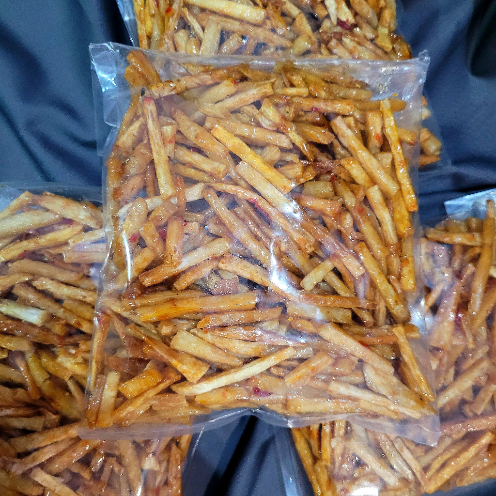 

Stik Talas Pedas Manis Kriuk Renyah Dan Enak 1Kg 500Gram 250Gram
