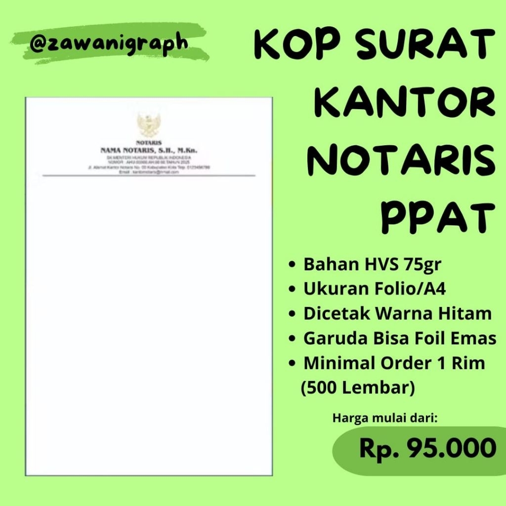

KOP SURAT KANTOR NOTARIS PPAT