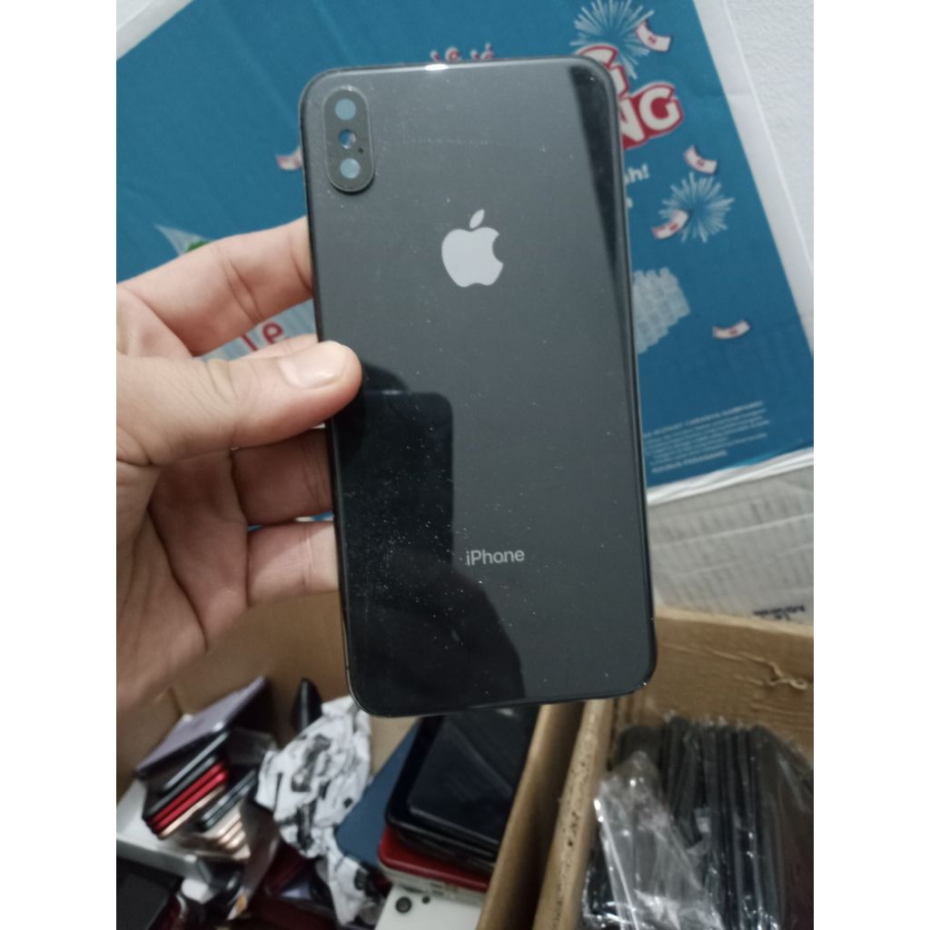 Housing casing backdoor Iphone XS Max original cabutan warna lengkap(bekas)