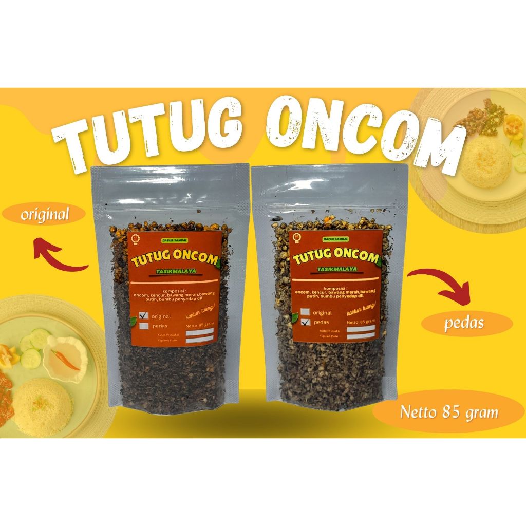 

Tutug oncom dapur sambal varian ori varian pedas