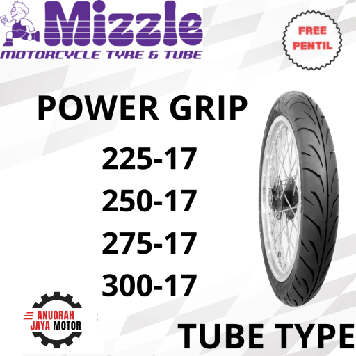 Ban Motor MIZZLE POWER GRIP Ban Motor Ring 17 Non Tubles (pakai ban dalam)