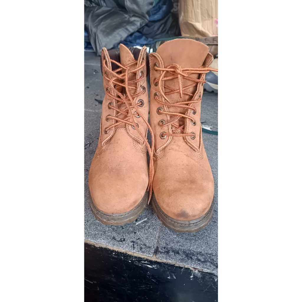 sepatu boot kulit USA timberland size 39 insole 24 cm second