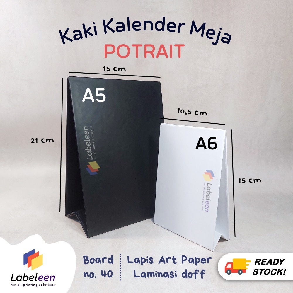 

Tatakan Kalender Meja | Kaki Kalender | Dudukan penopang Hardcover Potrait A5 A6