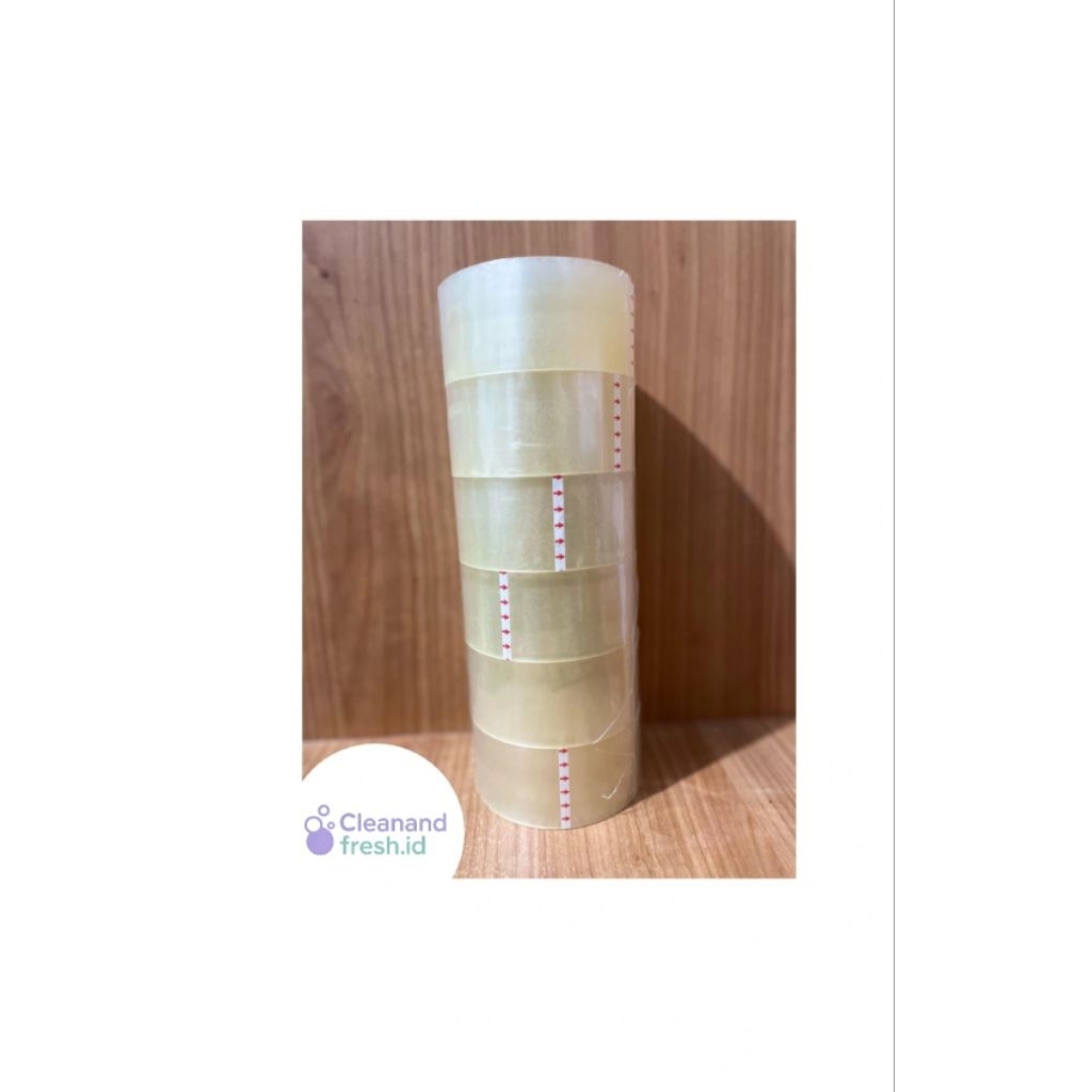 

Lakban Bening Daimaru 1 Slop isi 6 pcs / Daimaru Tape / Lakban Transparant 48mm x 90 yard