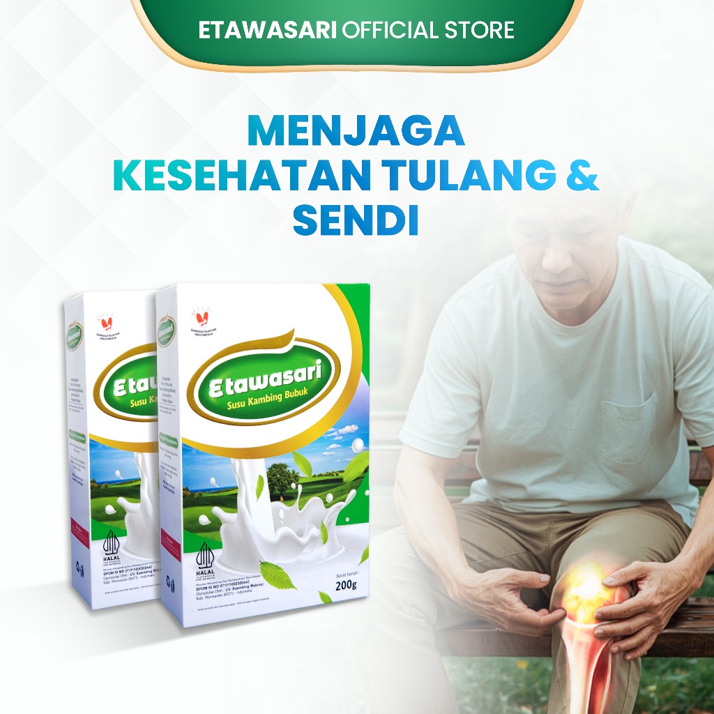 

Susu Etawasari Menjaga Kesehatan Tulang dan Sendi - 200 Gram (2 box)