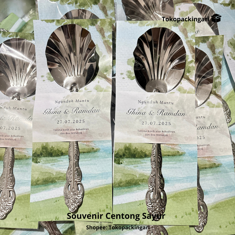 Souvenir Centong Sayur | Kartu Souvenir Centong Sayur | Kertas Souvenir | Souvenir Pernikahan | Souv