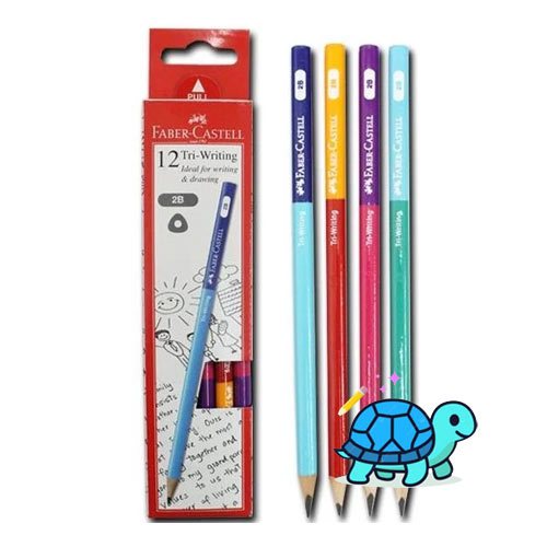 

Faber-Castell Pensil Tri-Writing Kayu 2B - 12 Pcs